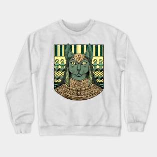 Bastet Egyptian Cat Goddess Crewneck Sweatshirt